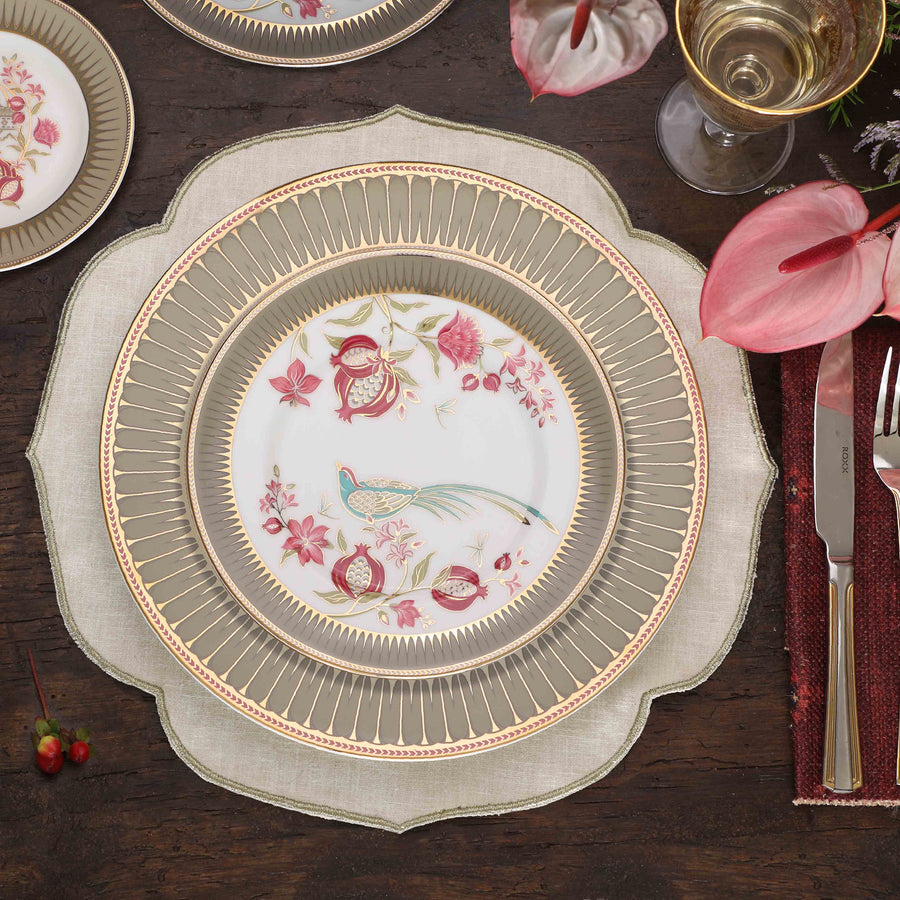 Pomegranate Garden Dinner & Side Plate