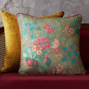 Pomegranate Garden Cushion Cover - Green