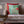 Pomegranate Palm Accent Embroidery Cushion Cvr- Blue