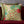 Pomegranate Palm Accent Embroidered Cushion Cvr - Cream