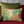 Pomegranate Palm Accent Embroidered Cushion - Cream Slim