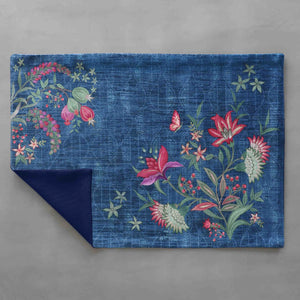 Wild Flower Table Mat - Blue