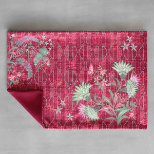 Wild Flower Table Mat - Red