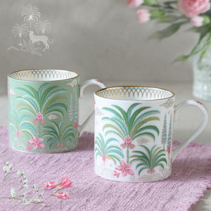 Coromandel Palm 4 Tea Mug Set