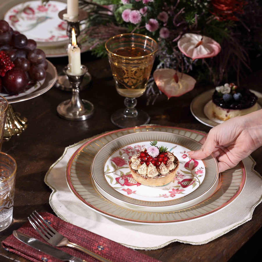 Pomegranate Garden Dinner & Side Plate
