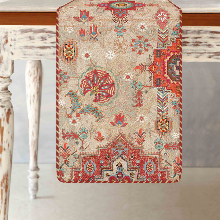 Nomad Kilim Table Runner - Cream