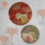 Tajnore Pichwai Wall Plate - Green