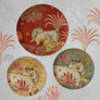 Tajnore Pichwai Wall Plate - Red