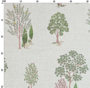 Tranquil Forest Fabric - Ivory