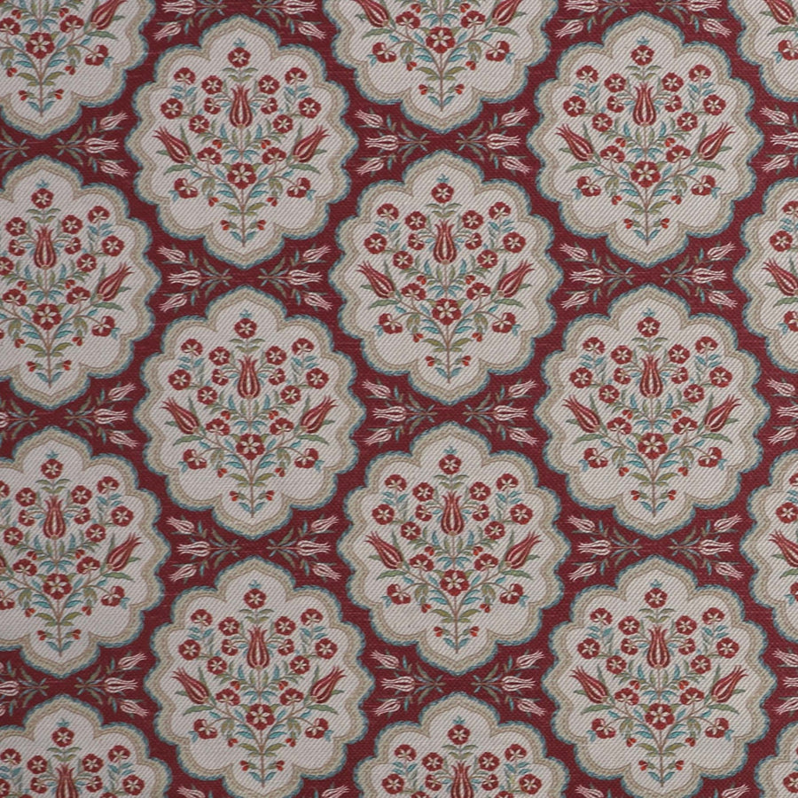 Tulip Garden Fabric - Ruby