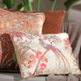 Vanya Bird Embellished Cushion - Cream Slim