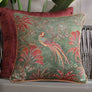 Vanya Bird Embellished Cushion - Green