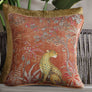 Vanya Leopard Embellished Cushion - Rust