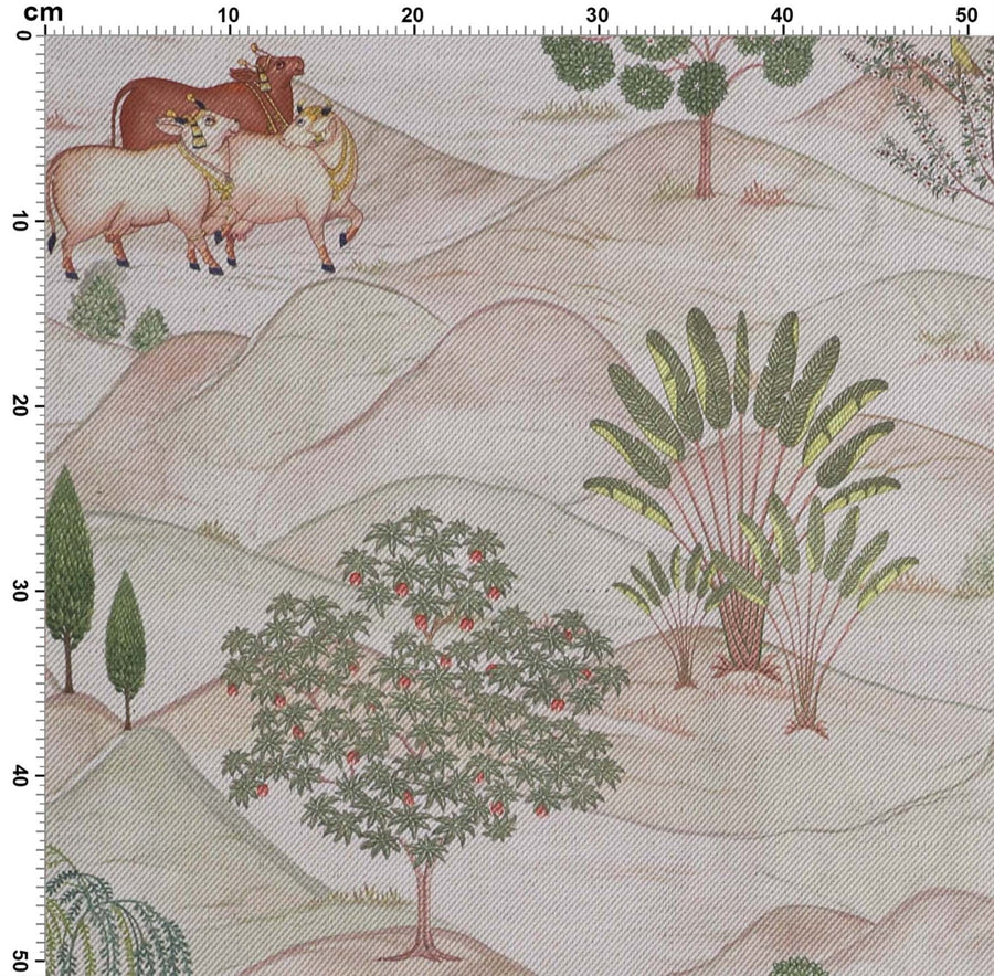 Vrindavan Pichwai Fabric