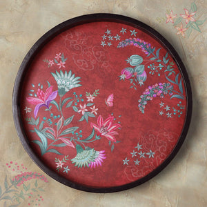 Wild Flower Round Tray