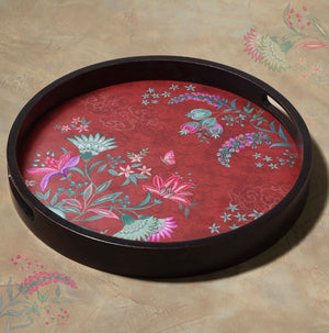 Wild Flower Round Tray