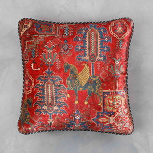 Samarkand Kilim Cushion Cover - Red