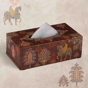 Samarkand Tissue Box Holder - Brown