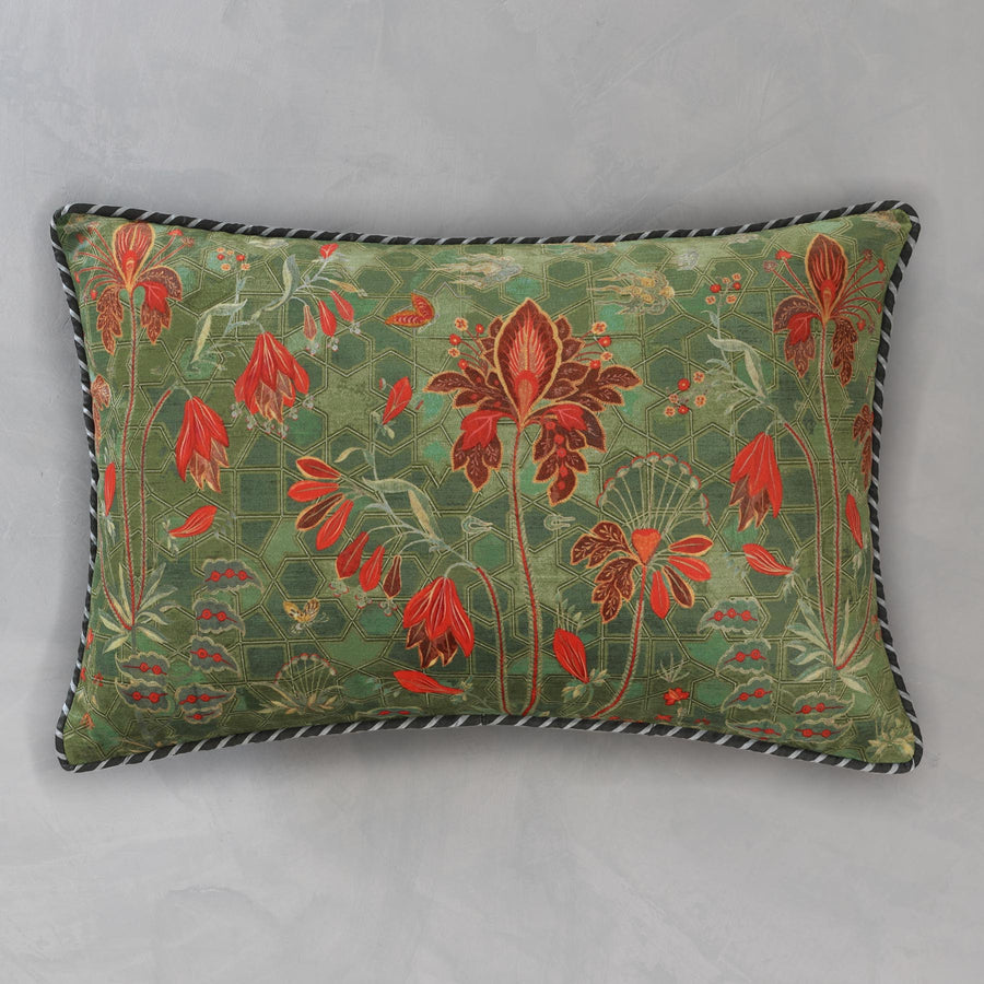 Isfahan Boota Cushion Cover - Jade Slim
