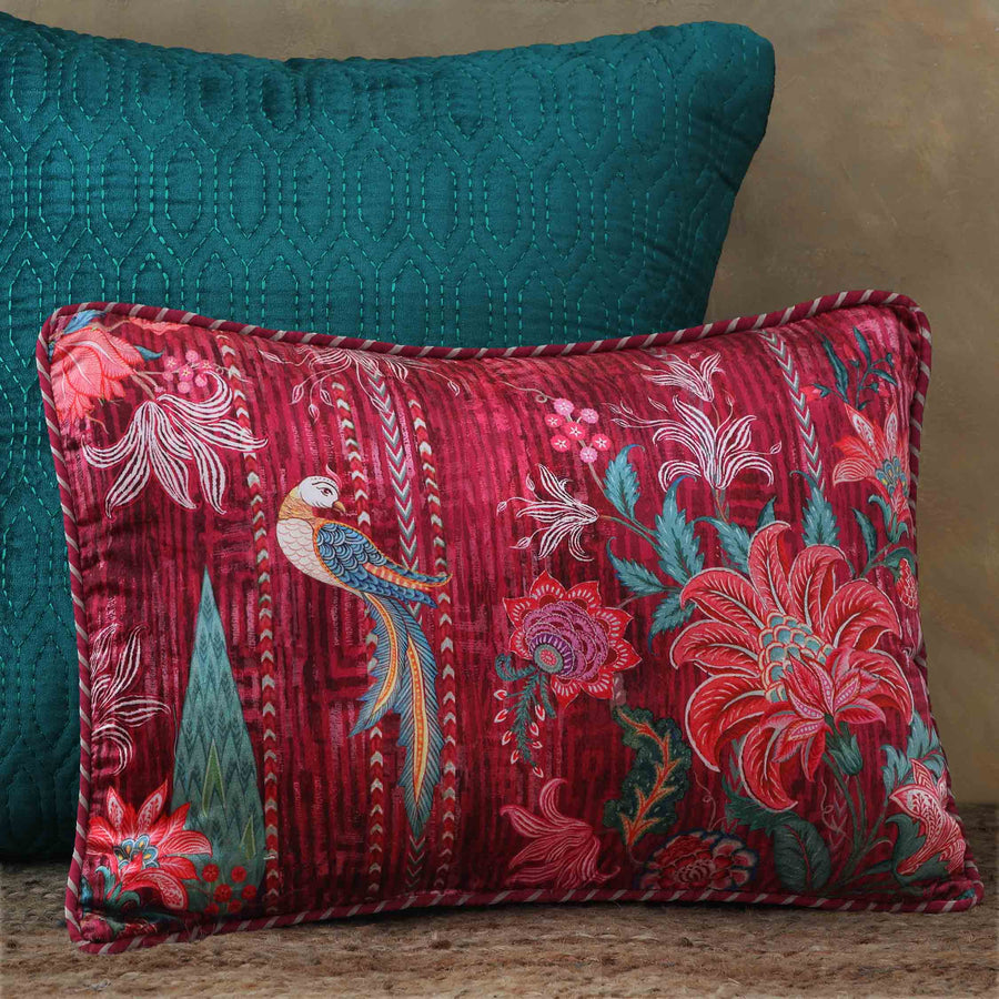 Coromandel Garden Cushion Cover - Ruby Slim