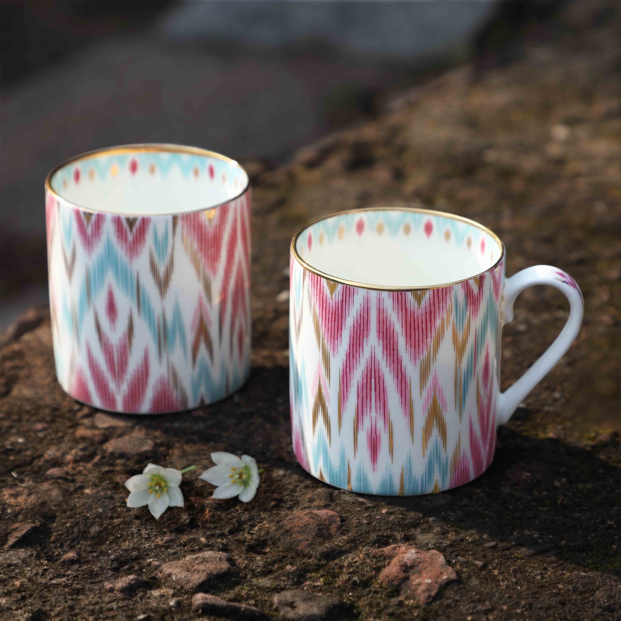 Buy Bagh e Ikat Mug - Blue At Kainaat Design