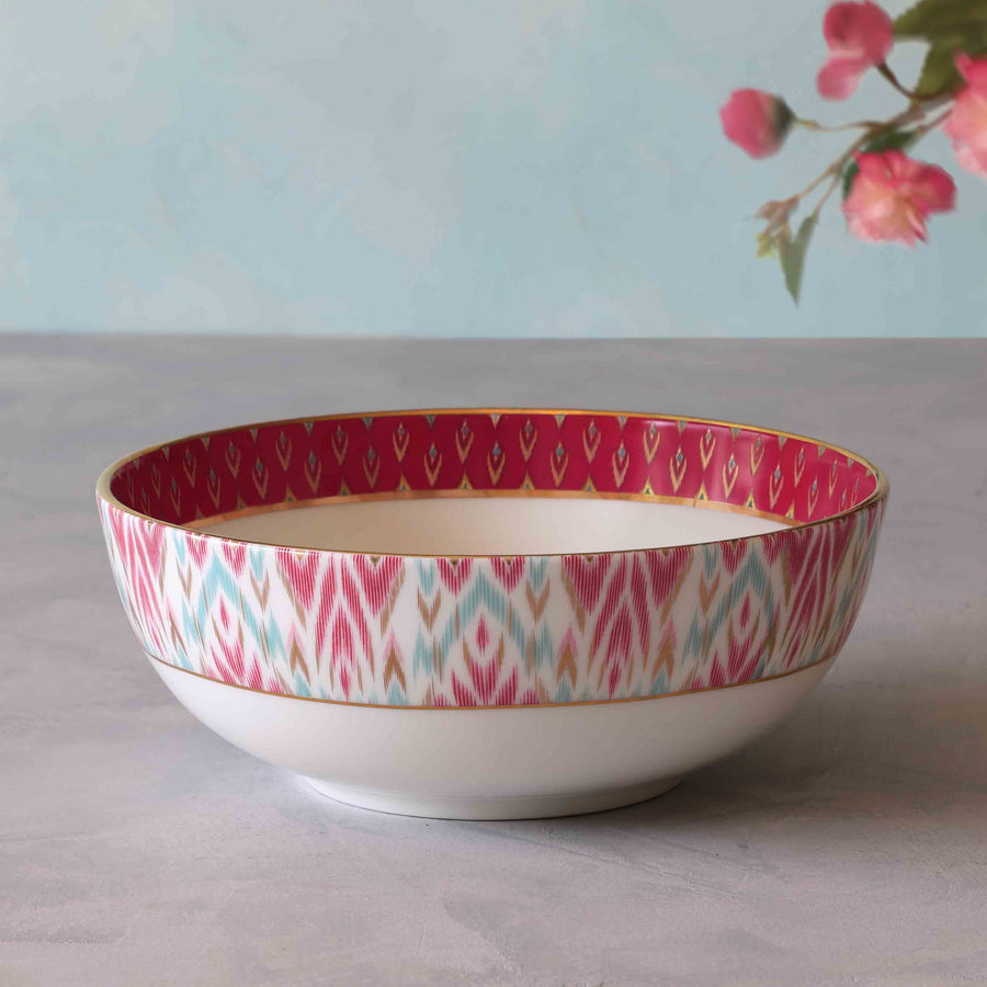 Bagh e Ikat Serving Bowl