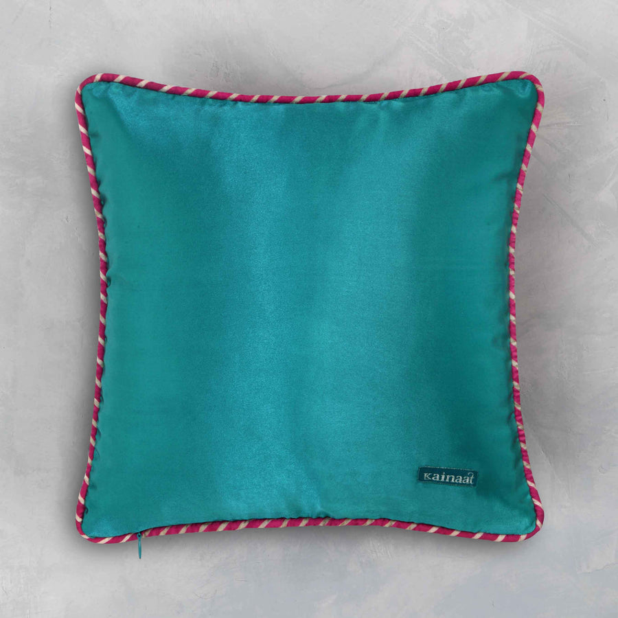 Kanha Cushion Cover - Aqua Small