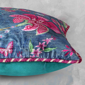 Kanha Cushion Cover - Blue Small