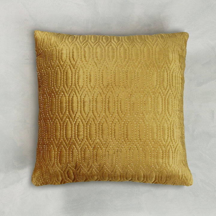 Jaal Embroidered Cushion Cover - Gold