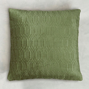 Jaal Embroidered Cushion Cover - Green