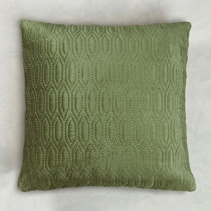 Jaal Embroidered Cushion Cover - Green