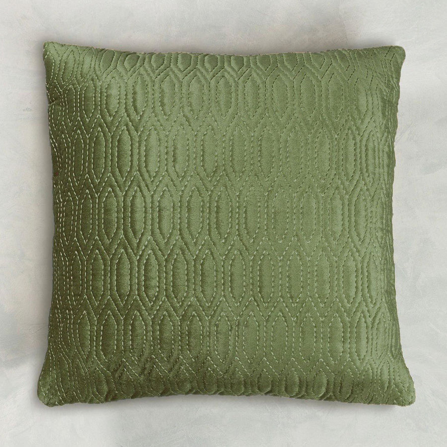 Jaal Embroidered Cushion Cover - Green