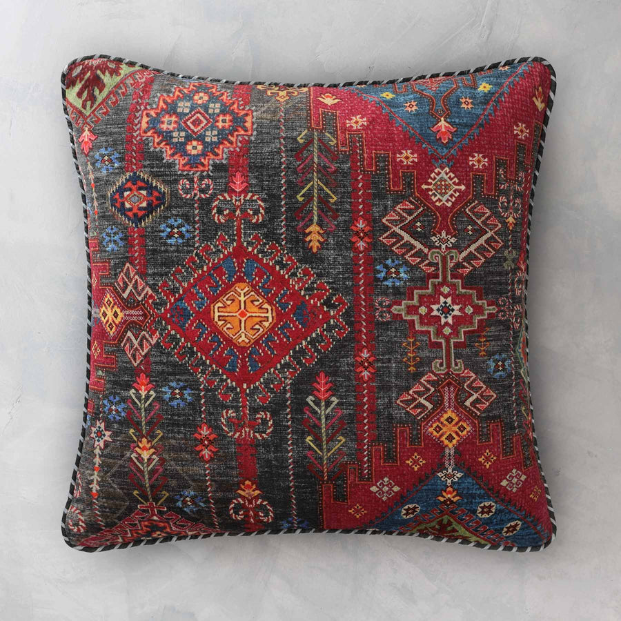 Kilim Cushion Cover - Charcoal