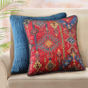 Kilim Cushion Cover - Red