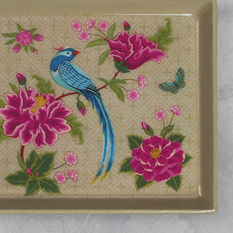 Opium Enamel Tray - Cream Slim