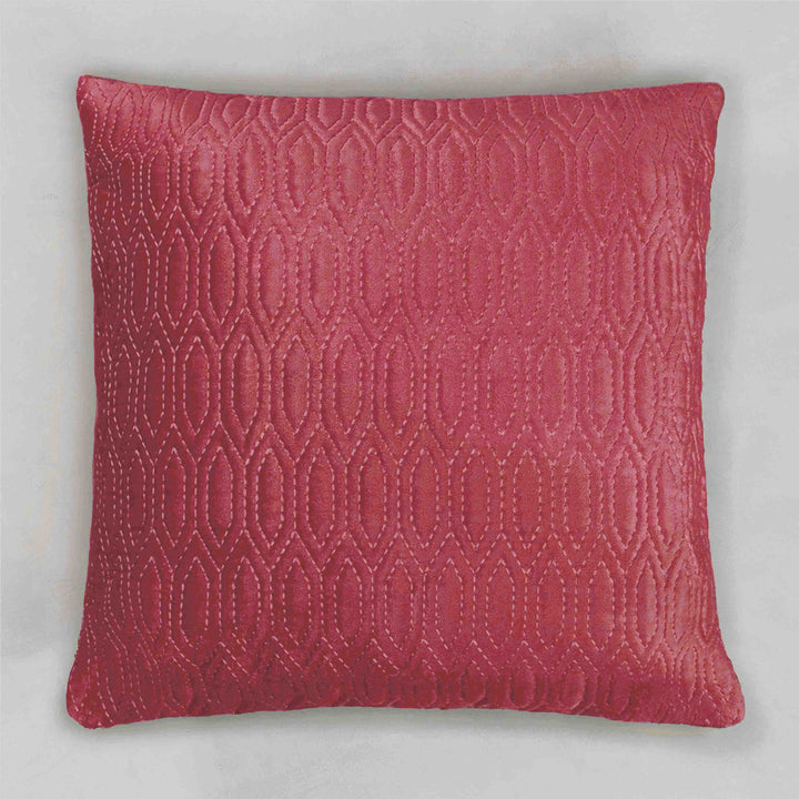 Jaal Embroidered Cushion Cover - Rose Pink