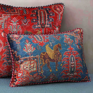 Samarkand Kilim Cushion Cover Slim - Firoza