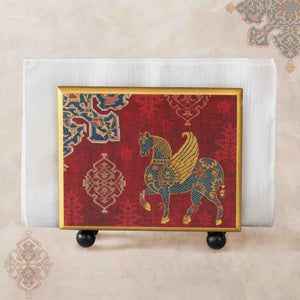 Samarkand Napkin Holder - Maroon