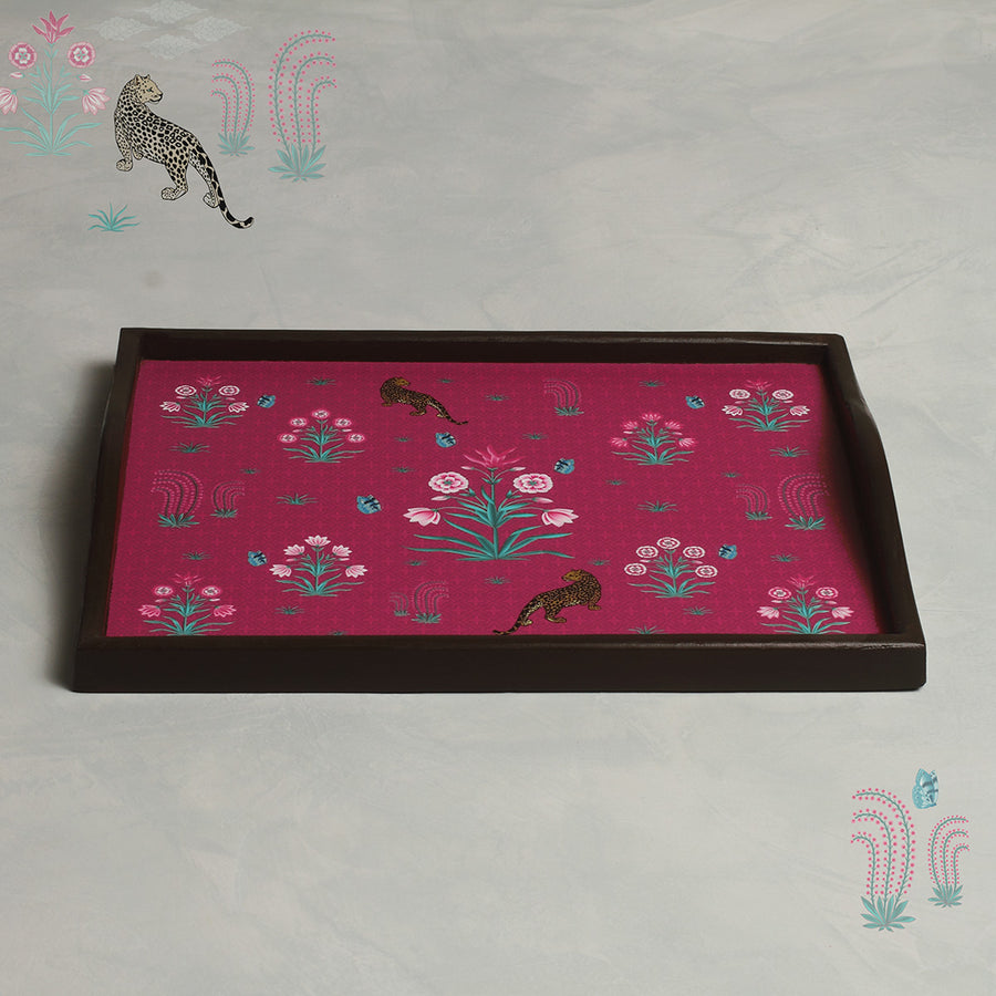 Saryu Matte Finish Tray - Ruby Med