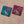 Taashi Coasters - Aqua & Ruby