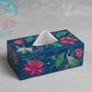 Taashi Tissue Box Holder - Aqua