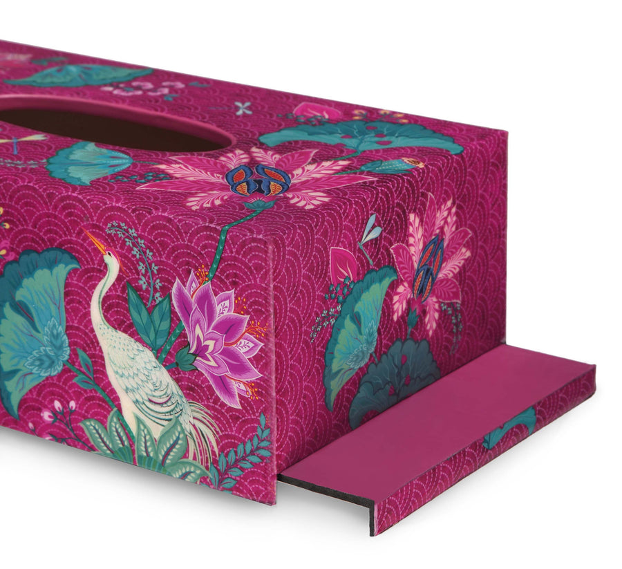 Taashi Tissue Box Holder - Ruby