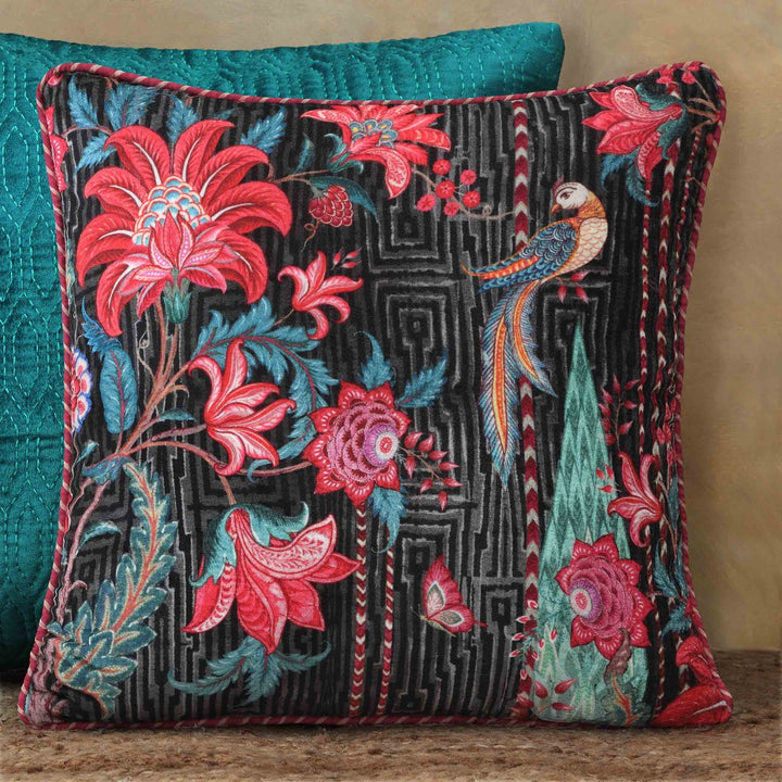 Coromandel Garden Cushion Cover -  Charcoal