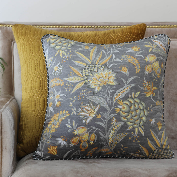 Wild Flower Cushion Cover - Gold