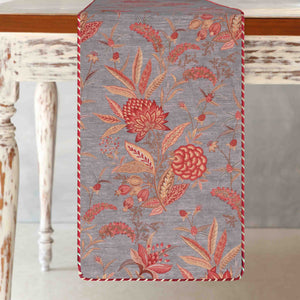 Wild Flower Table Runner - Rust