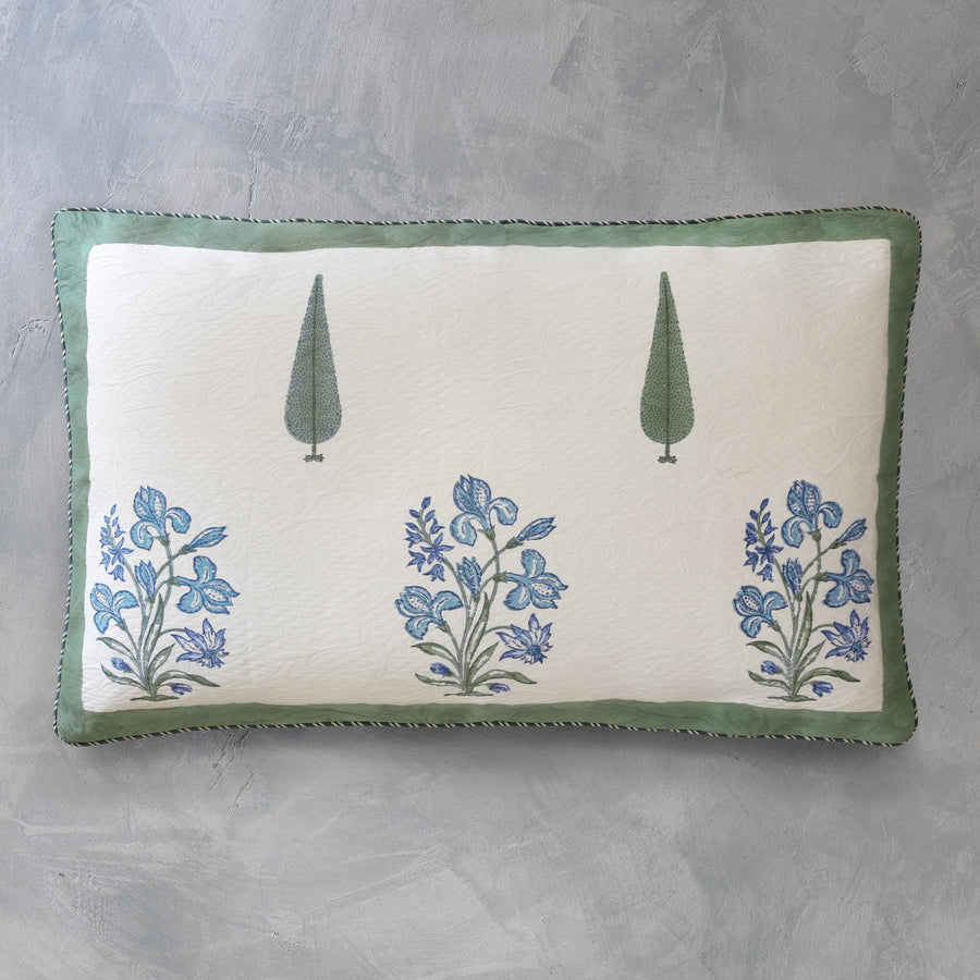 Wild Iris Cotton Pique Bedcover