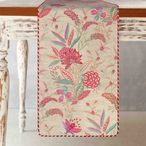 Wild Flower Table Runner - Cream