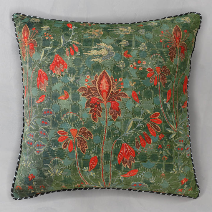 Isfahan Boota Cushion Cover - Jade