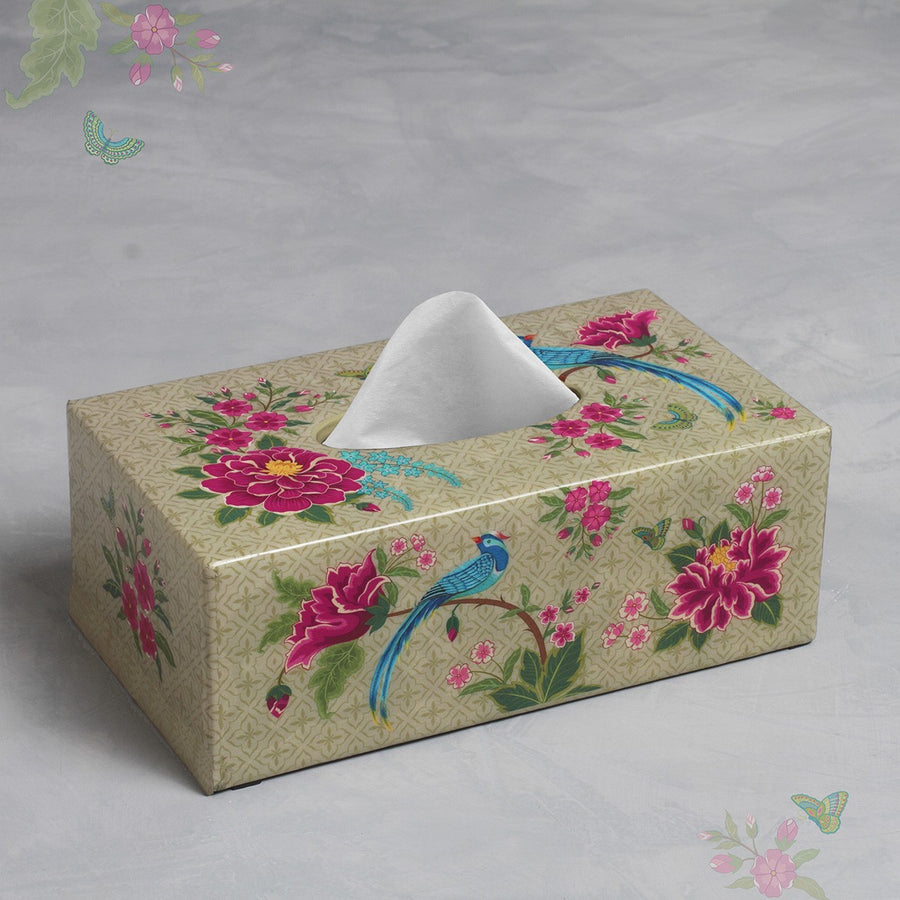 Opium Tissue Box Holder - Cream